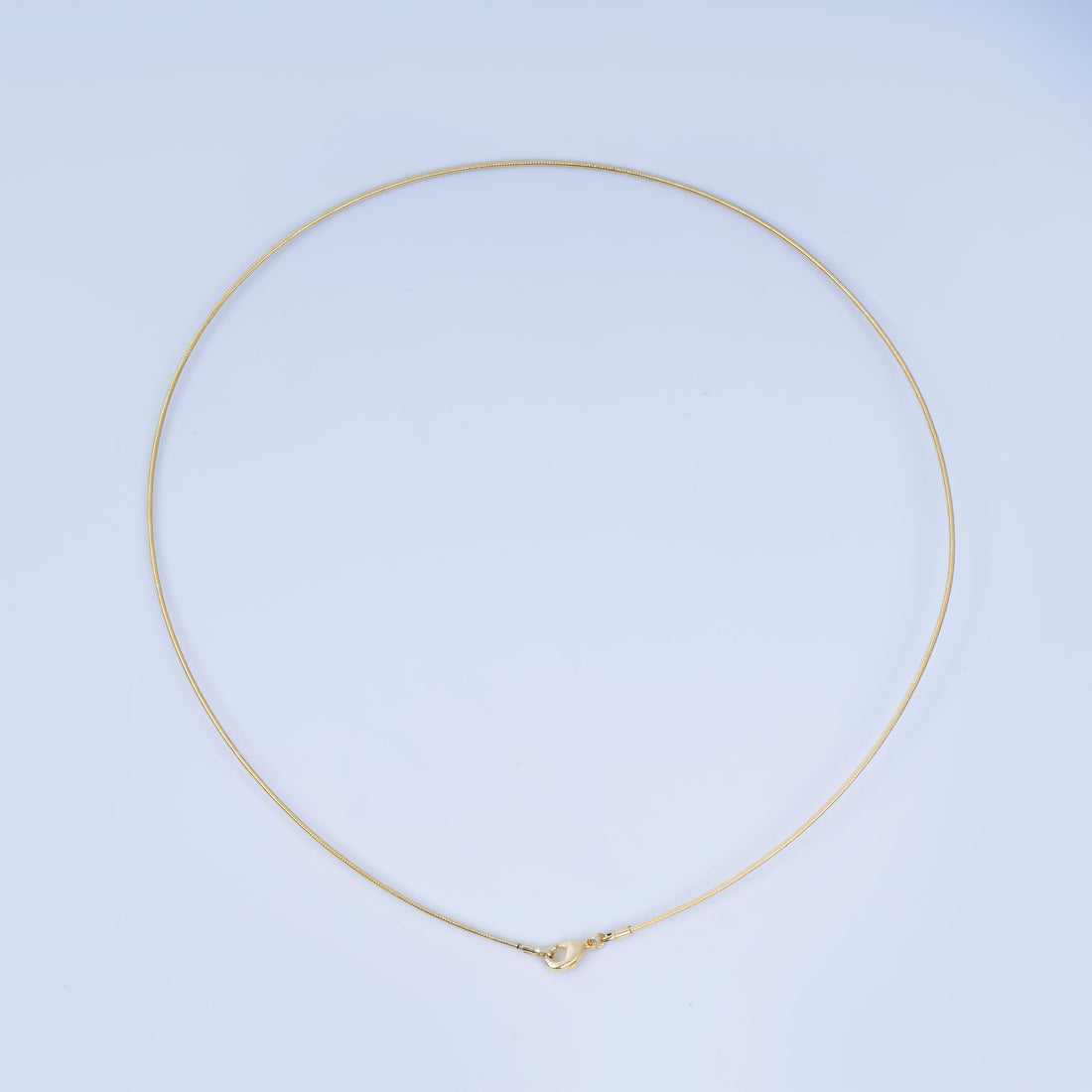 24K Gold Filled Minimalist Snake Chain Collar Necklace | WA-03136