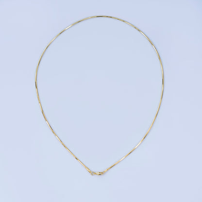 24K Gold Filled Structured Cocoon Chain Collar Necklace in Gold &amp; Silver | WA-3137 WA-3138