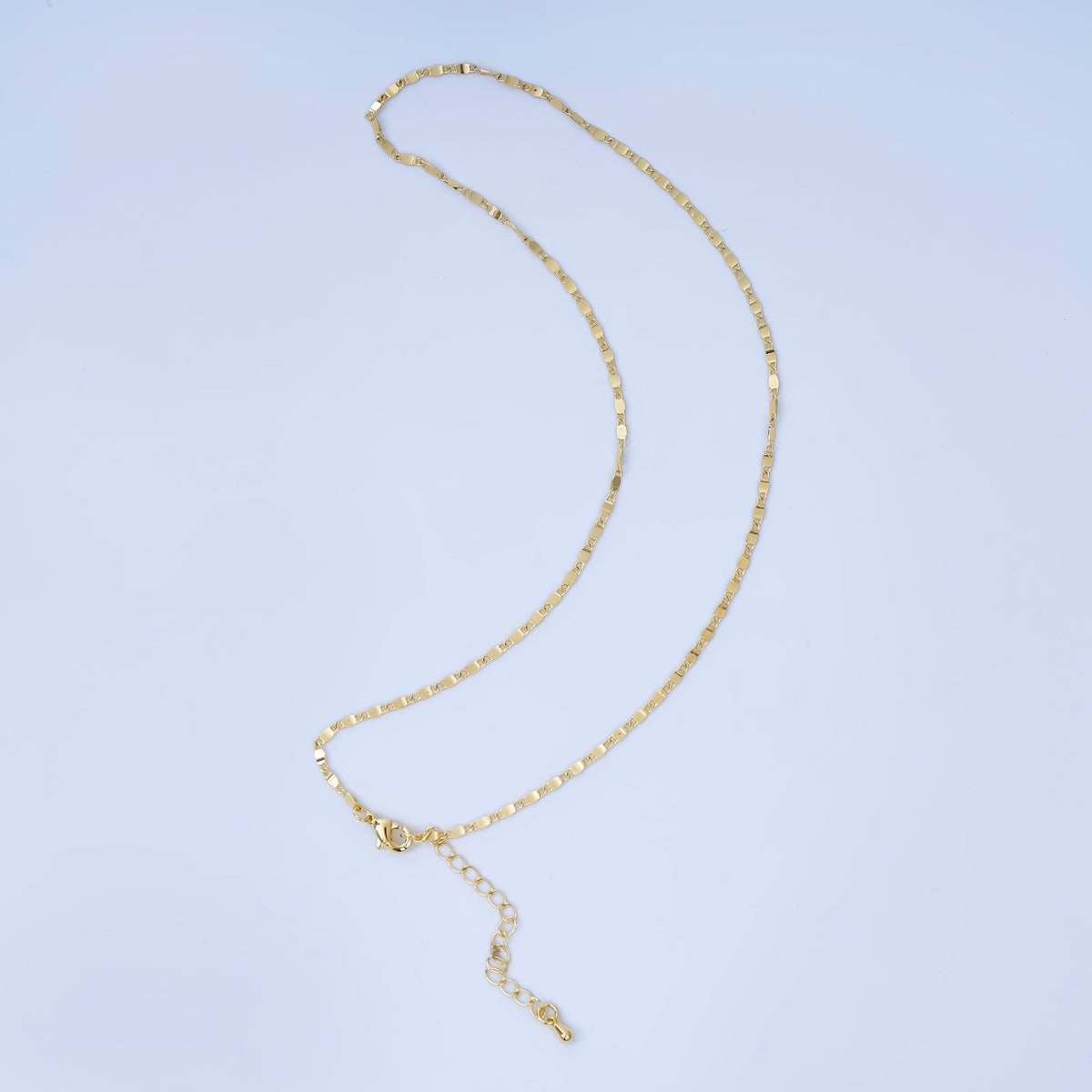 24K Gold Filled 1.8m Minimalist Mariner 16 Inch Chain Necklace | WA-3173