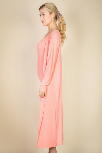 Ribbed Cardigan &amp; Cami Midi Bodycon Dress