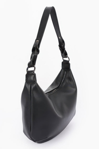 Faux Strap Shoulder Bag