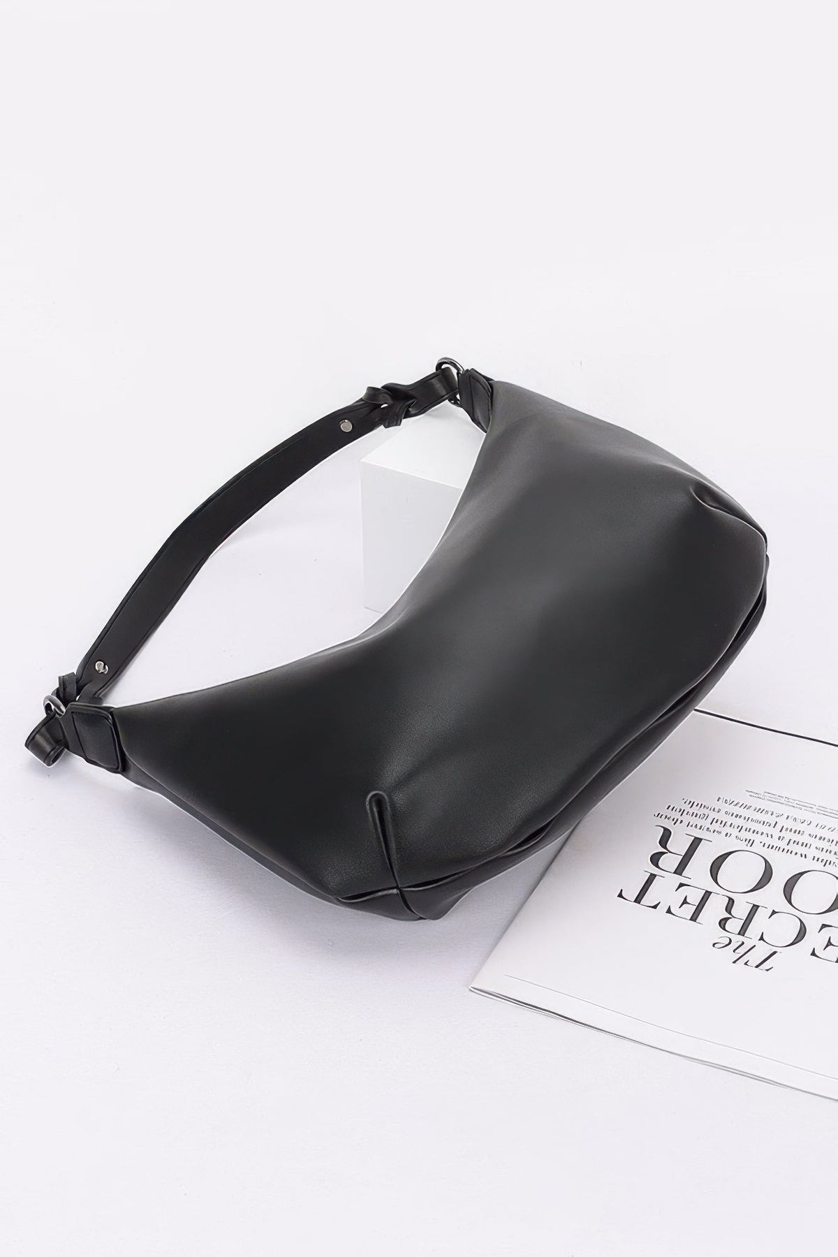 Faux Strap Shoulder Bag