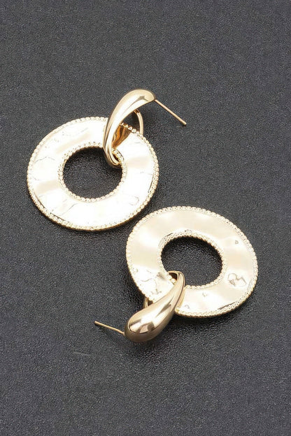 Gold Plated Metal Earring