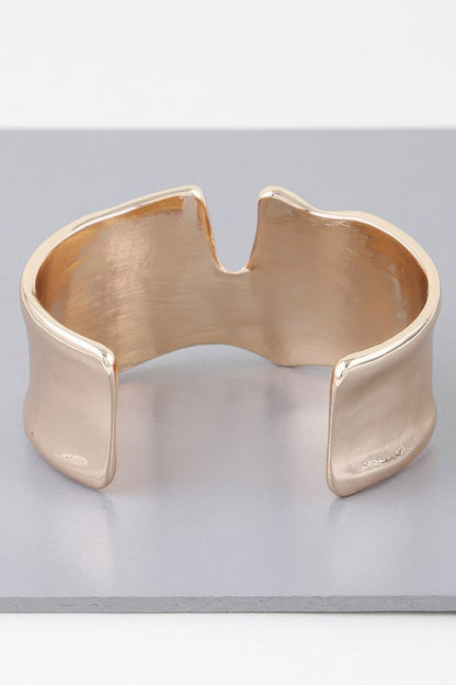 Abstract Wave Cuff Bracelet