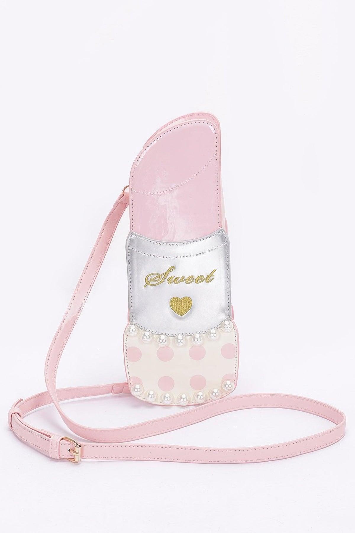 Faux Leather Lipstick Novelty Bag
