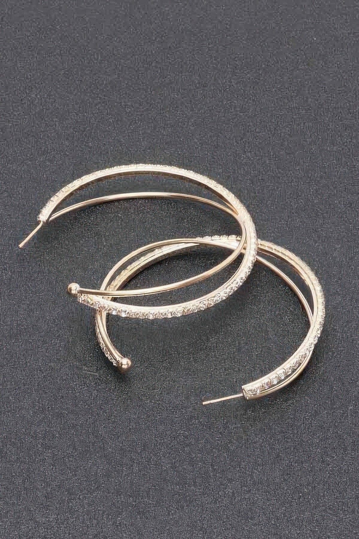 Rhinestone Hoop Earring