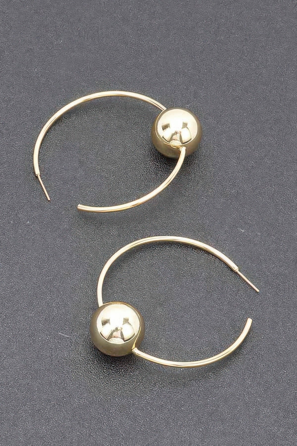 Gold Plated Metal Earring