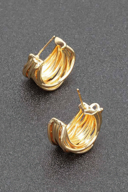 Gold Plated Metal Earring