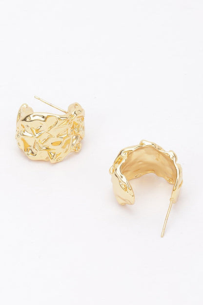 Gold Plated Metal Earring