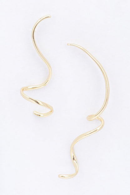 Gold Plated Metal Earring