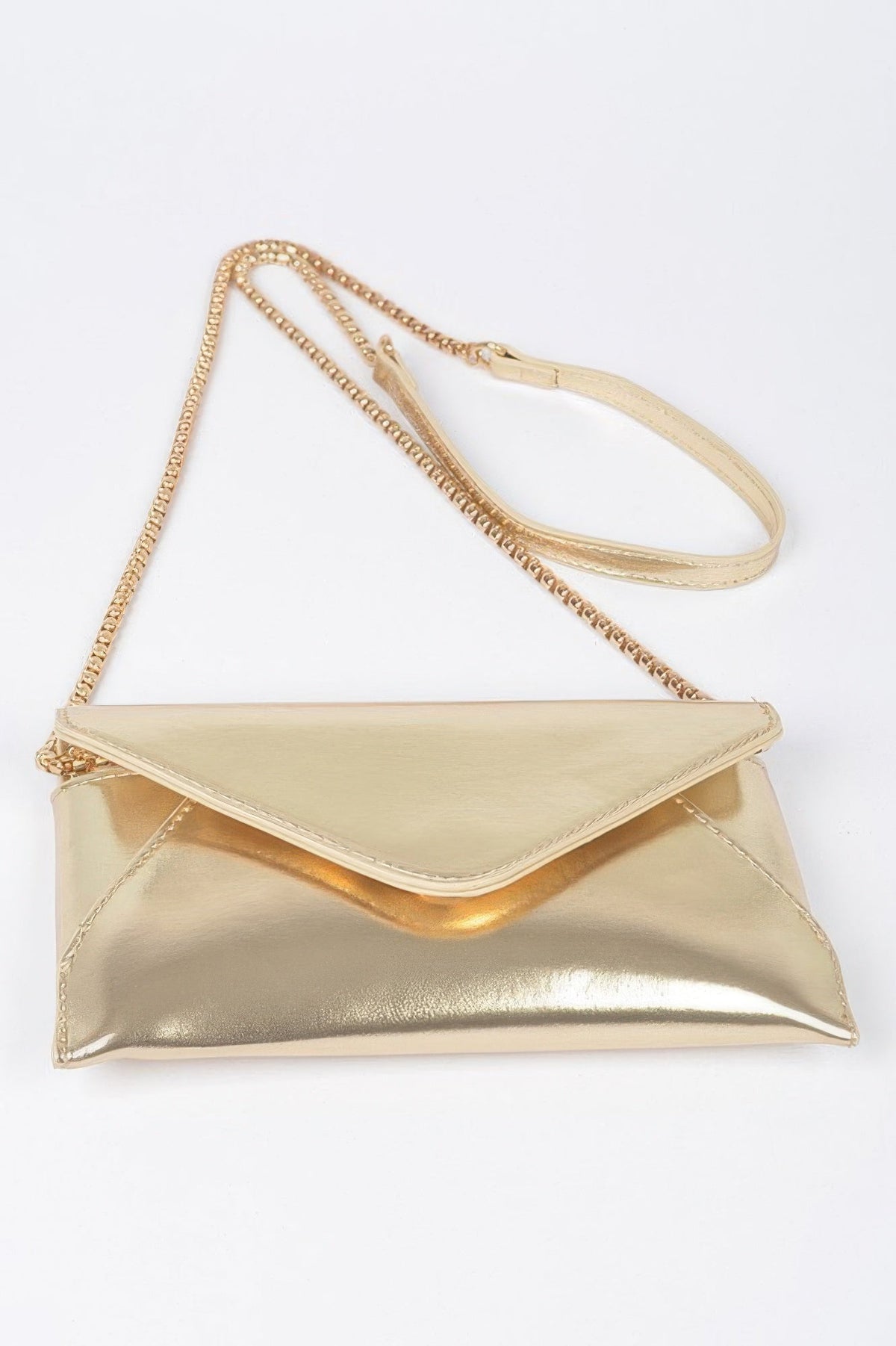 Metallic Small Envelope Clutch