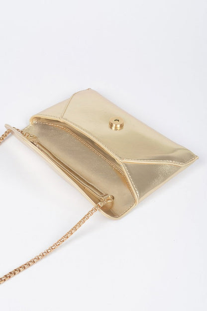 Metallic Small Envelope Clutch