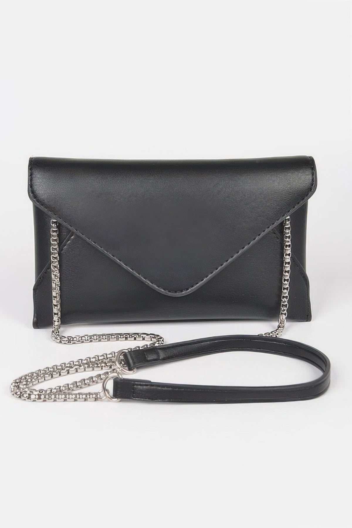 Faux Leather Small Envelope Clutch