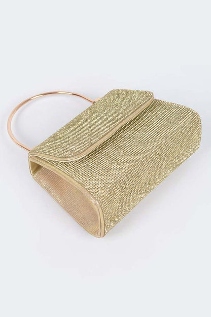Mirror Metallic Top Handle Bag