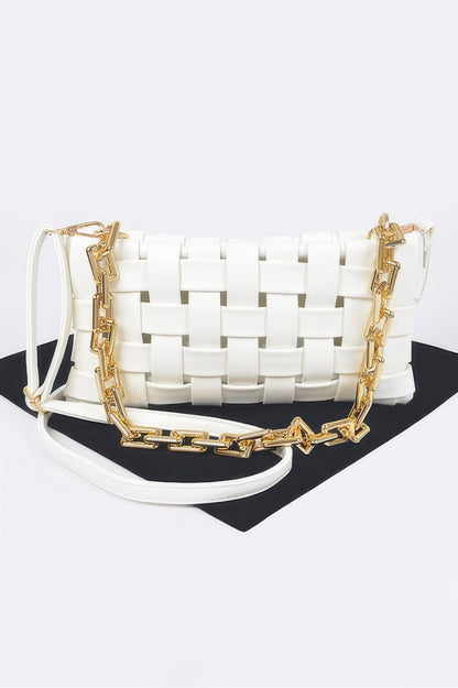 Braided Chain Crossbody Bag