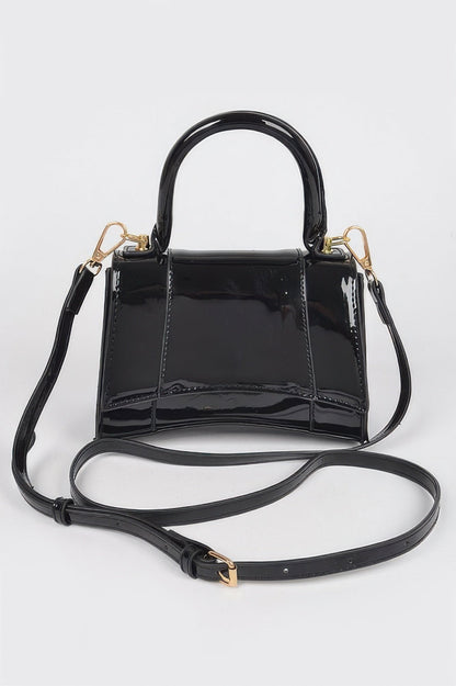 Enamel Top Handle Bag