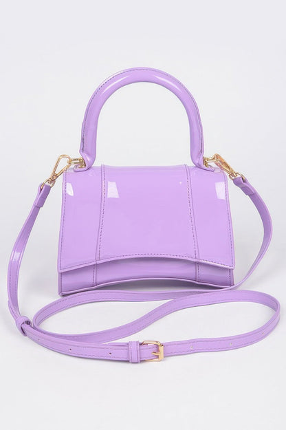 Enamel Top Handle Bag
