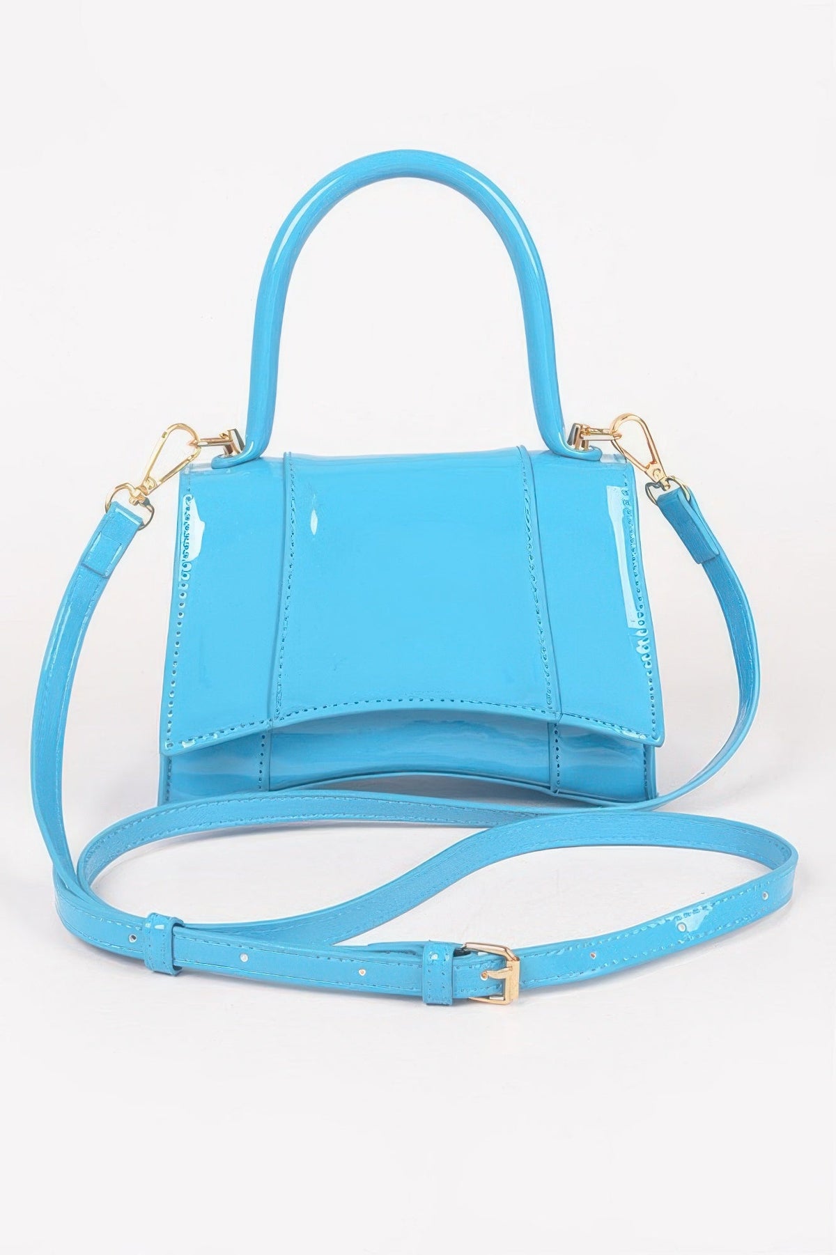 Enamel Top Handle Bag