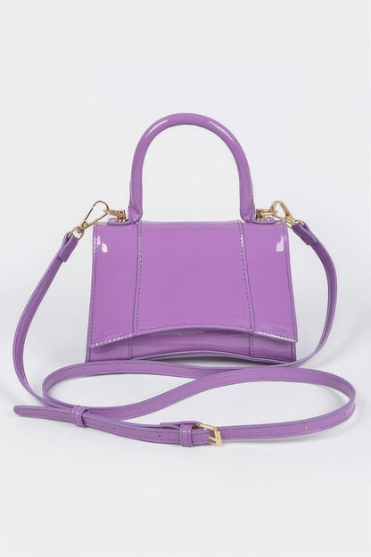 Enamel Top Handle Bag