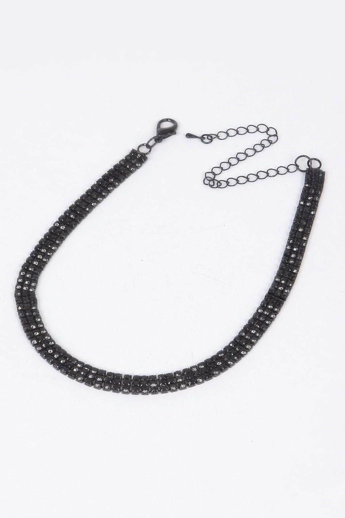 Circle Rhinestone Party Choker Necklace