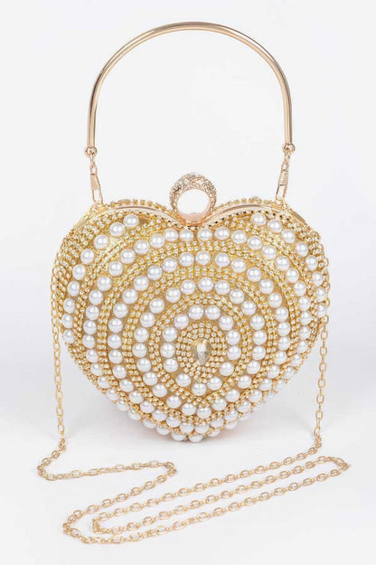 Heart Shape Party Clutch