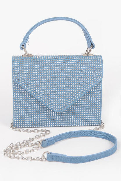 Hot Fix Stone Top Handle Bag