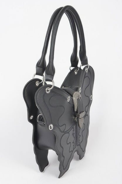 Faux Leather Butterfly Bag