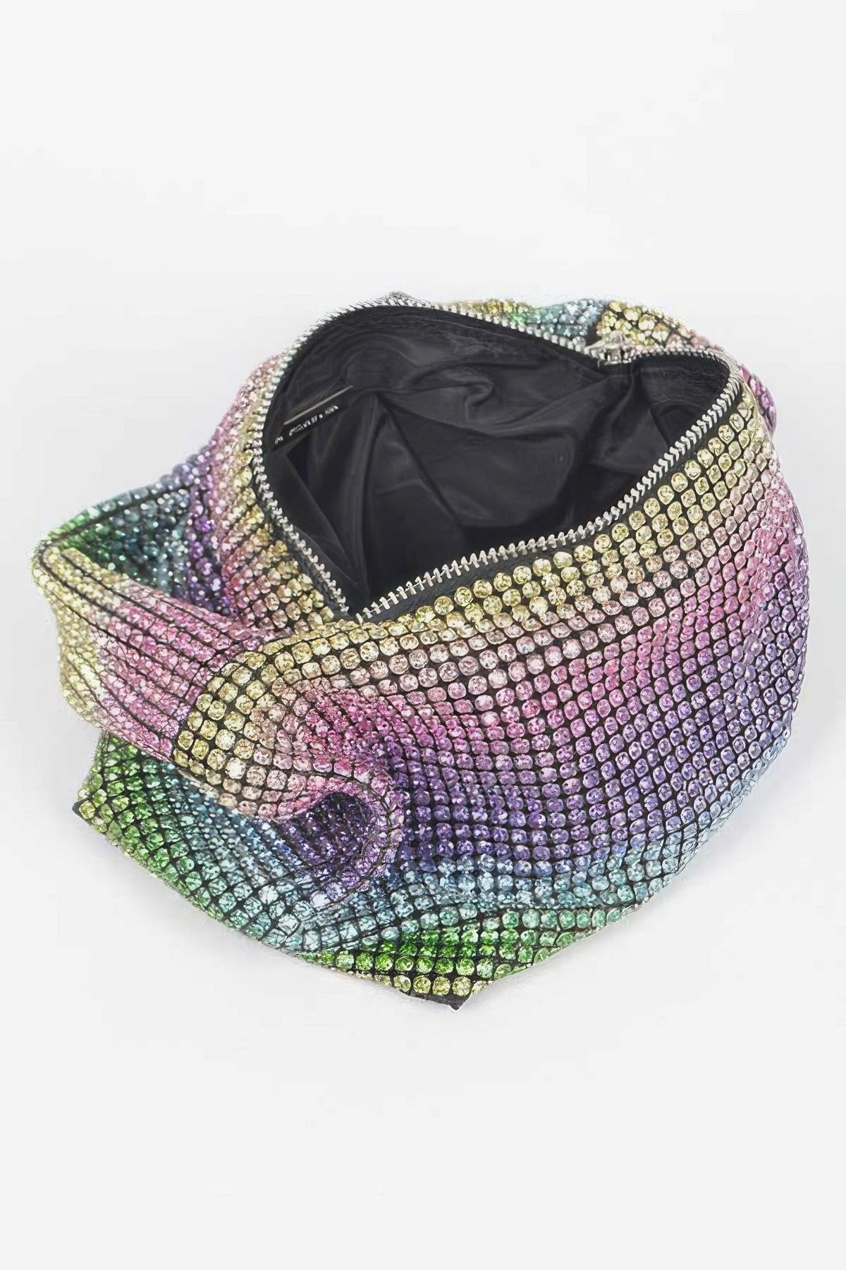 Rhinestone Shoulder Zip Bag