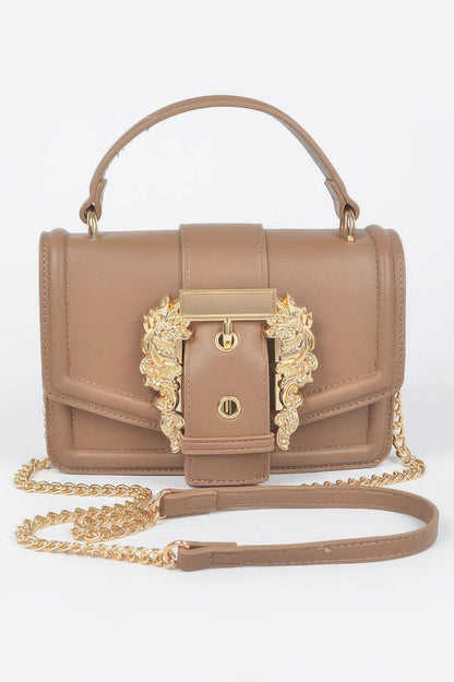 Vegan Top Handle Shoulder Clutch