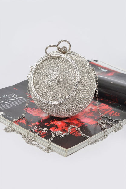 Rhinestone Ball Clutch