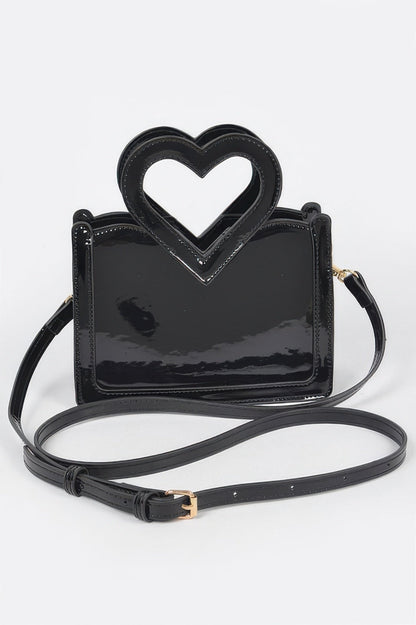 Enamel Top Handle Bag