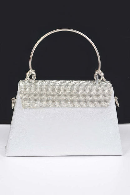 Rhinestone Metal Handle Bag