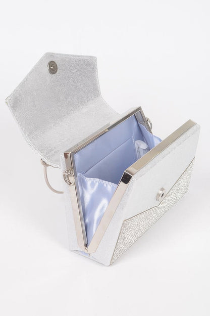 Rhinestone Metal Handle Bag