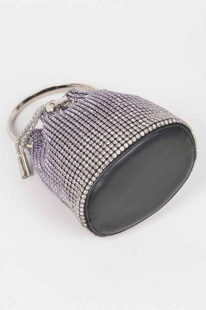 Rhinestone Ombre Bucket Bag