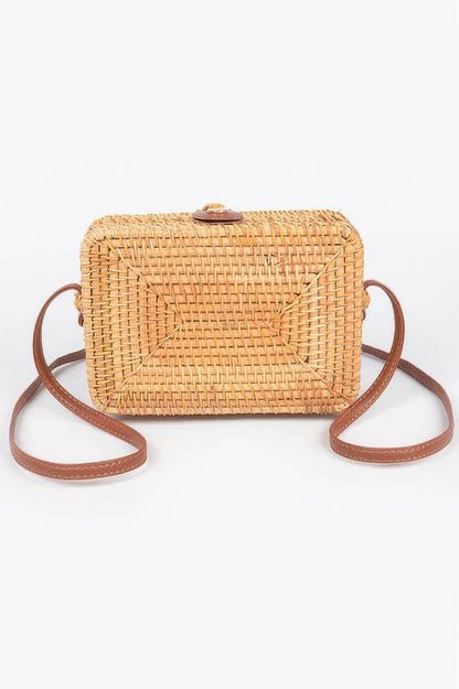 Crossbody Bamboo Box Bag