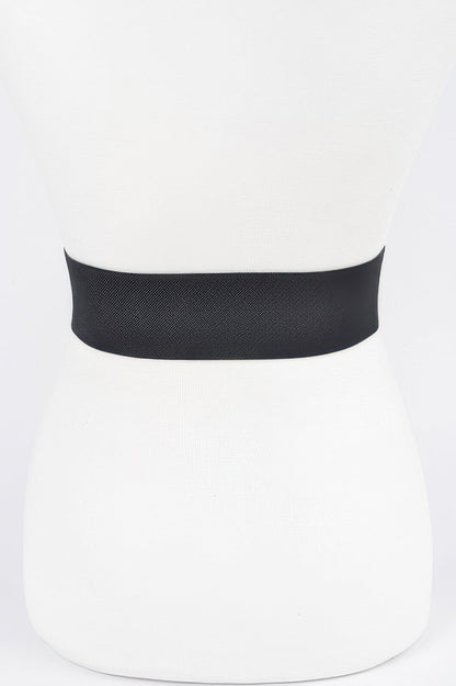 Triple O Ring Buckle Elastic Belt