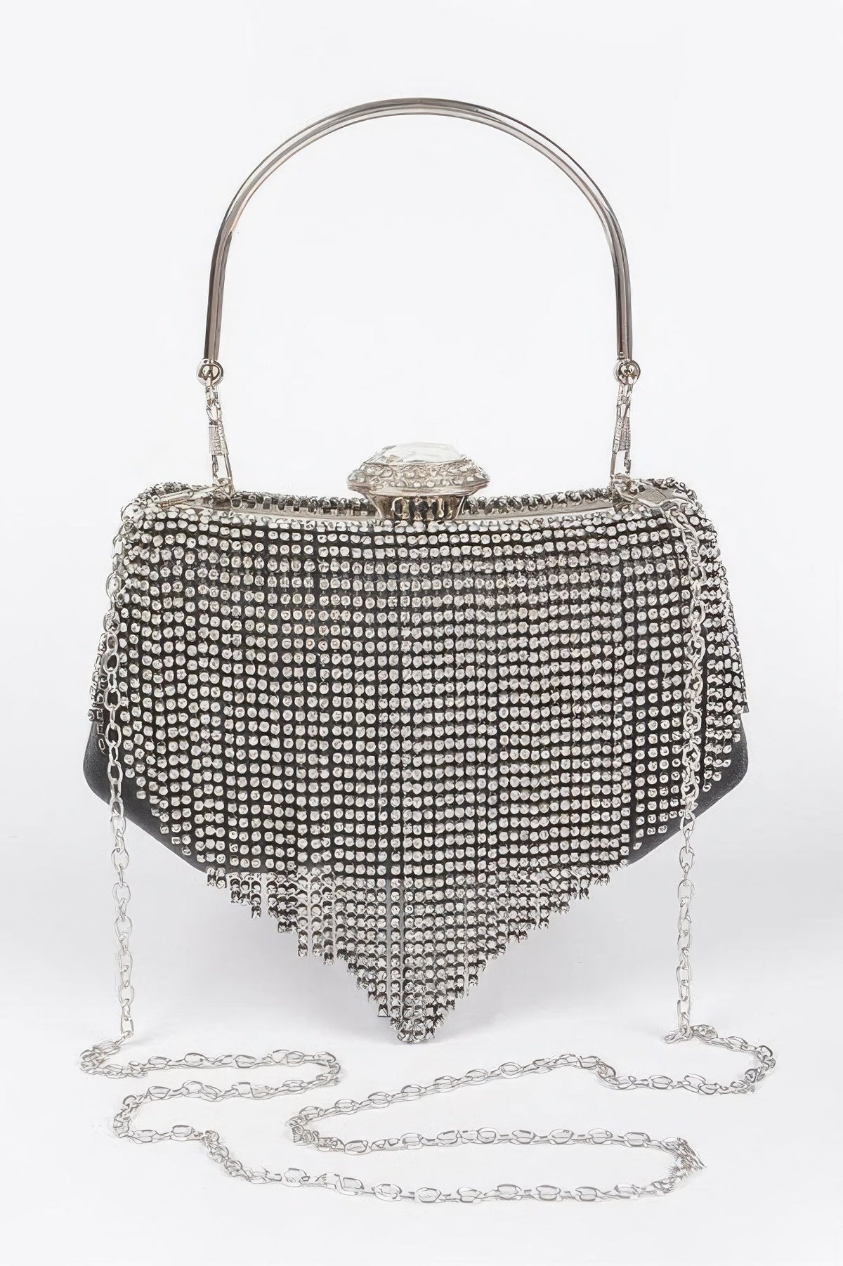 Rhinestone Fringe Party Cluth