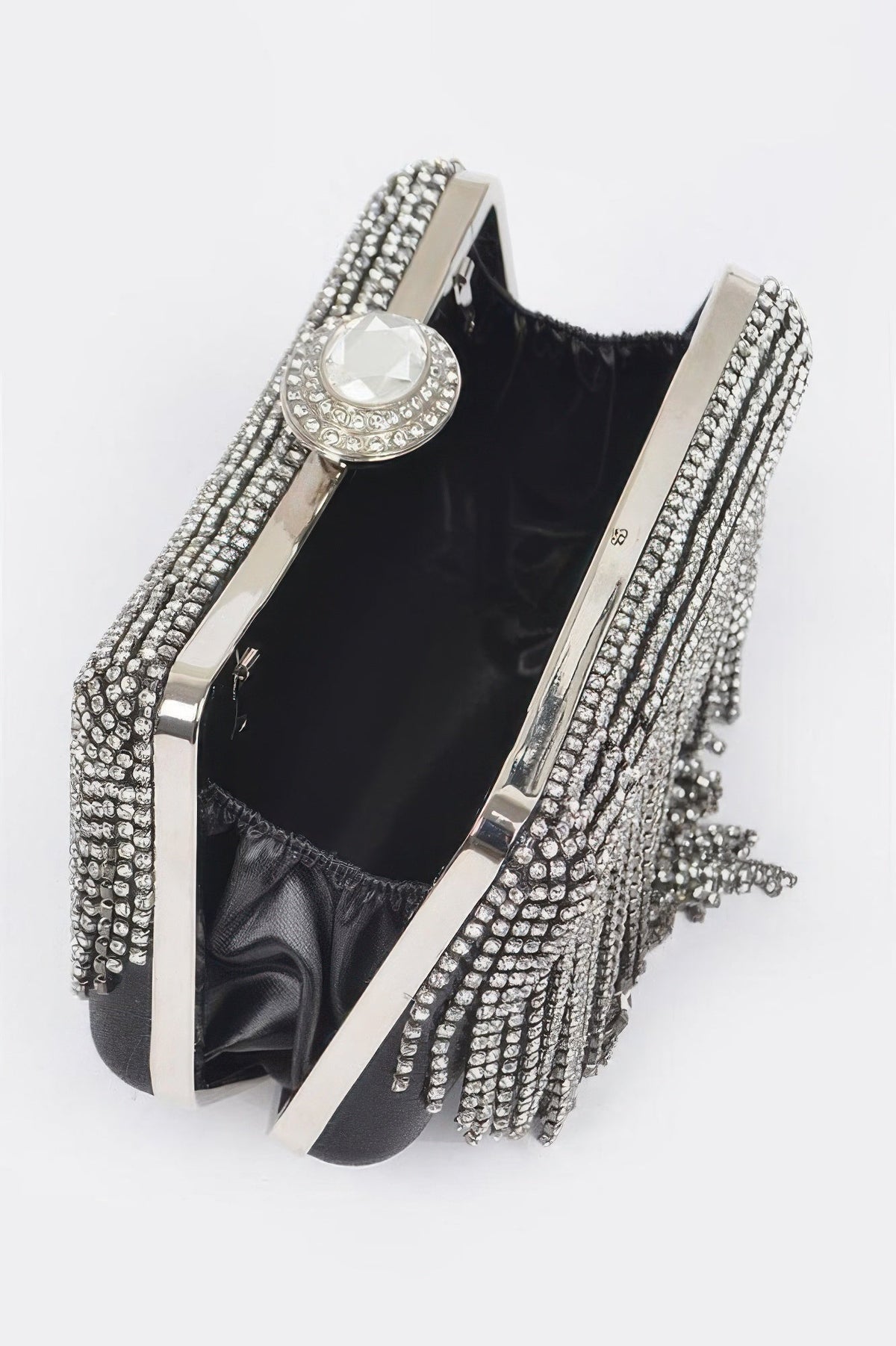 Rhinestone Fringe Party Cluth