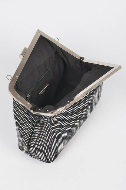 Rhinestone Party Frame Clutch
