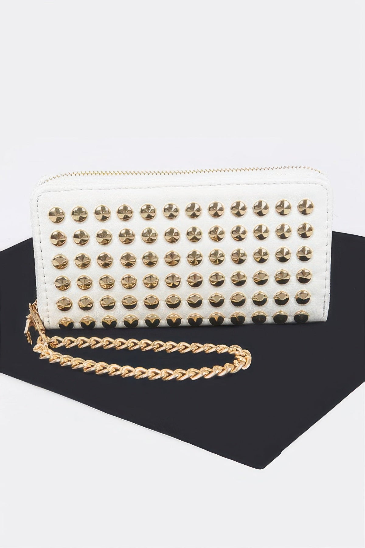 Studded Wallet With Chain