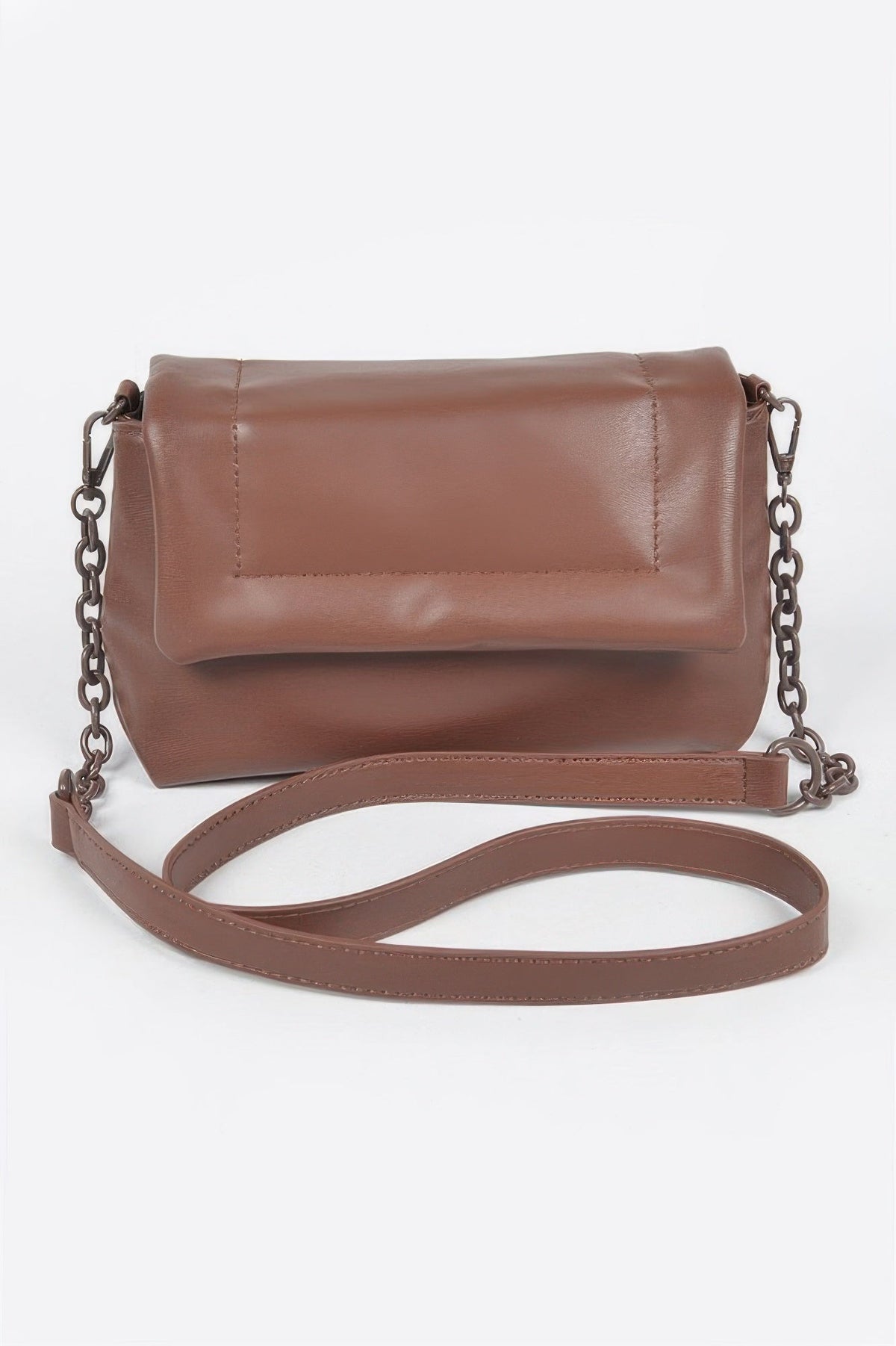 Faux Leather Shoulder Bag