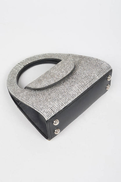 Rhinestone Top Handle Bag