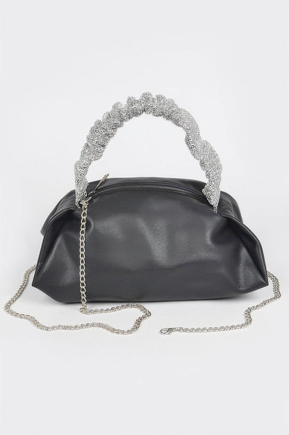 Faux Leather Shoulder Bag