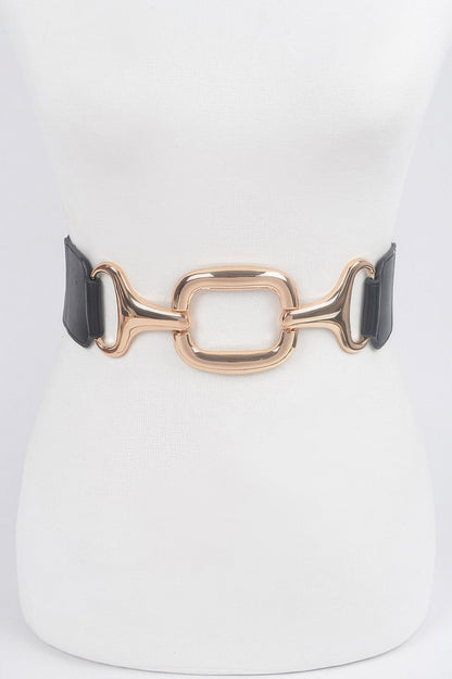Multi Metal Buckle Stretch Plus Size Belt