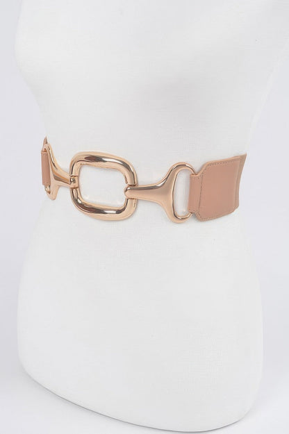 Multi Metal Buckle Stretch Plus Size Belt
