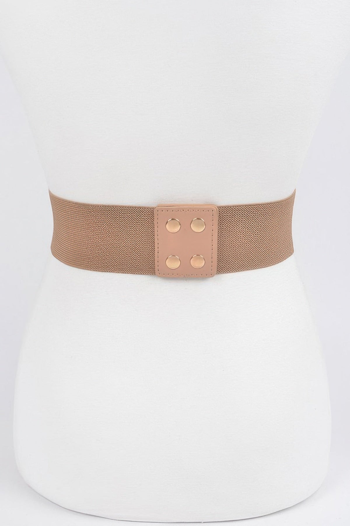 Multi Metal Buckle Stretch Plus Size Belt
