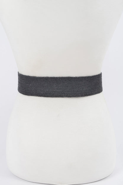 Handmade Bamboo Buckle Plus Size Stretch Belt