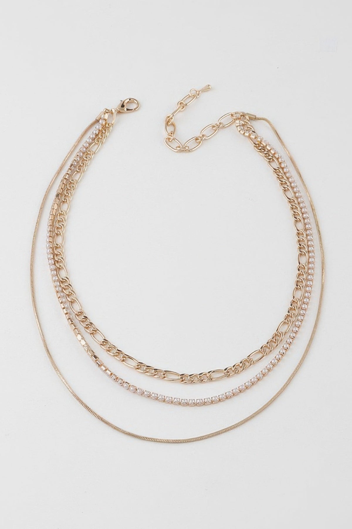 Chain N Bead Necklace