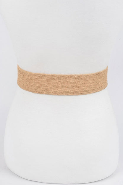 Square Buckle Stretch Belt