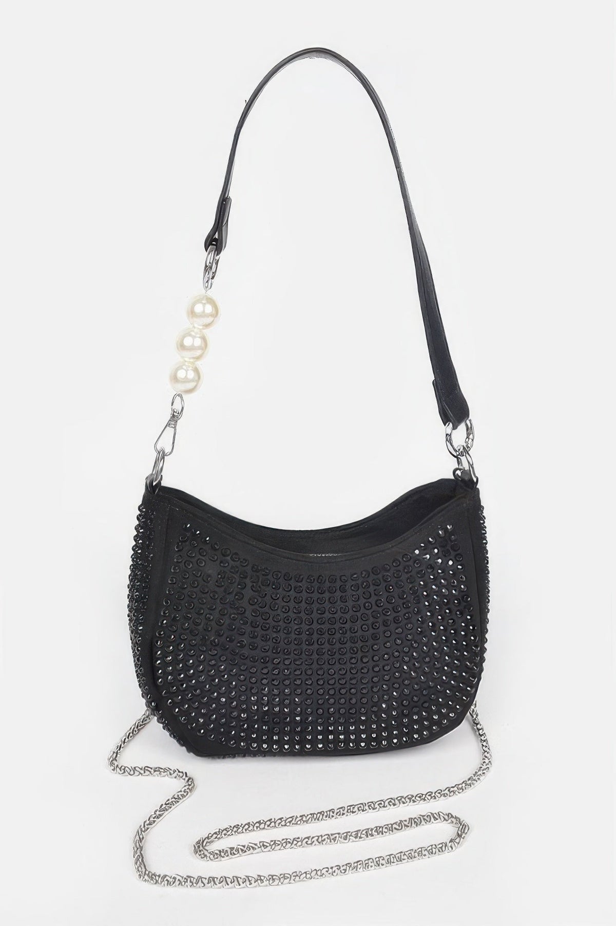 Hotfix Micro Suede Crossbody Bag